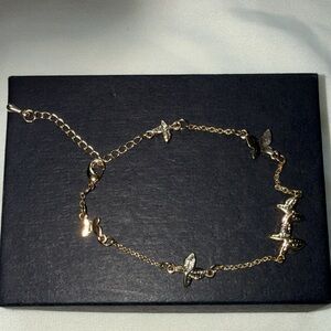Delicate Gold Butterfly Bracelet